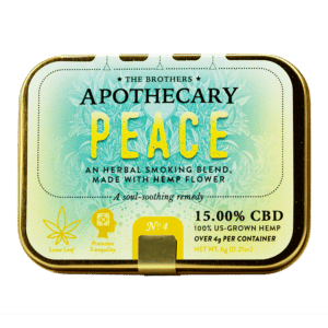 Tin of Peace Hemp CBD Flower by The Brother's Apothecary
