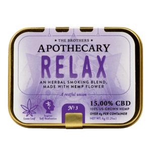 Tin of Relax Hemp CBD Flower
