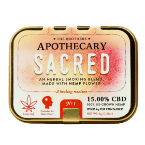 Tin of Sacred Hemp CBD by The Brother's Apothecary