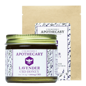 Two Sizes of Lavender CBD Honey by The Brother's Apothecary