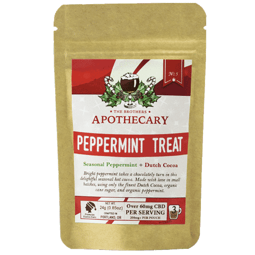 3 servings size of CBD Peppermint Cocoa