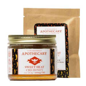Two Sizes of Sweet Heat, Chili CBD Honey, by the Brother's Apothecary