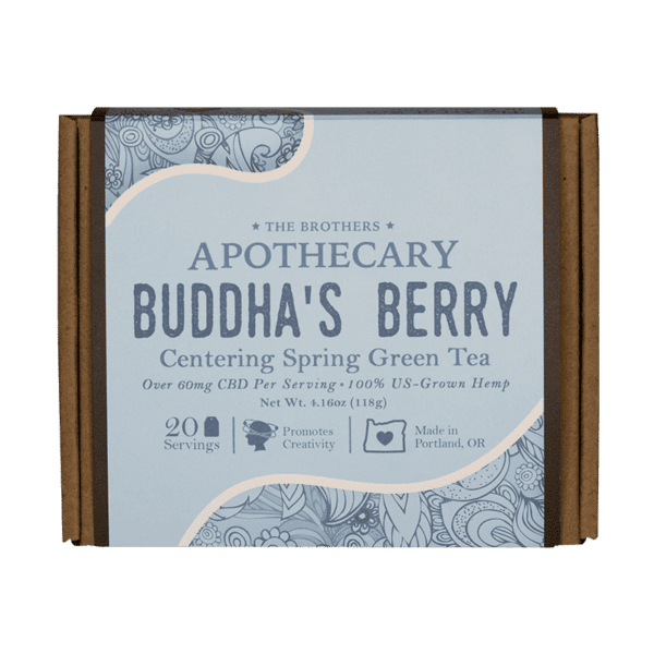 20 pack of Buddha's Berry, CBD Green Tea, by the Brother's Apothecary