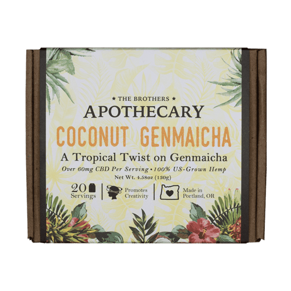 20 Pack of Coconut Genmaicha, by the Brother's Apothecary