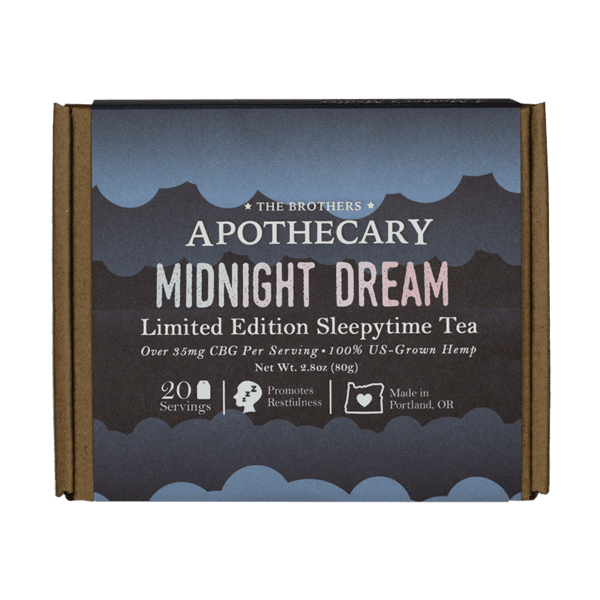 20 pack Midnight Dream CBG Chamomile Tea by The Brother's Apothecary