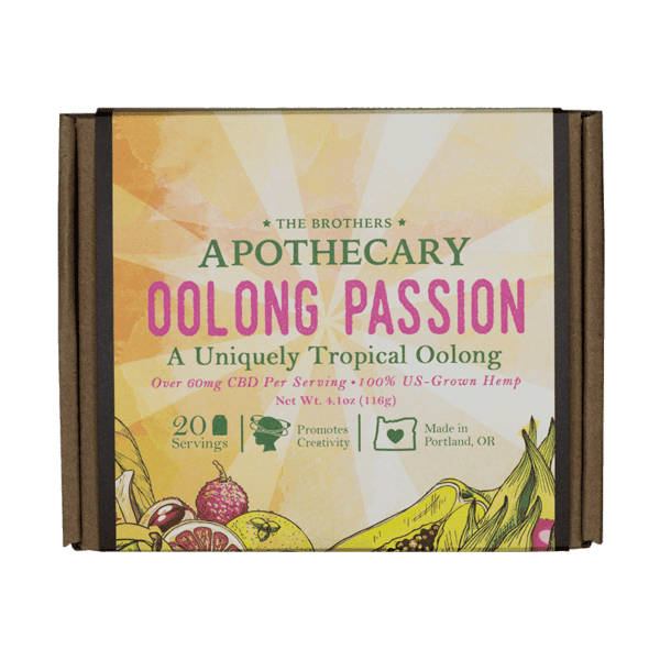 20 pack of Oolong Passion, Oolong CBD Tea, by The Brother's Apothecary