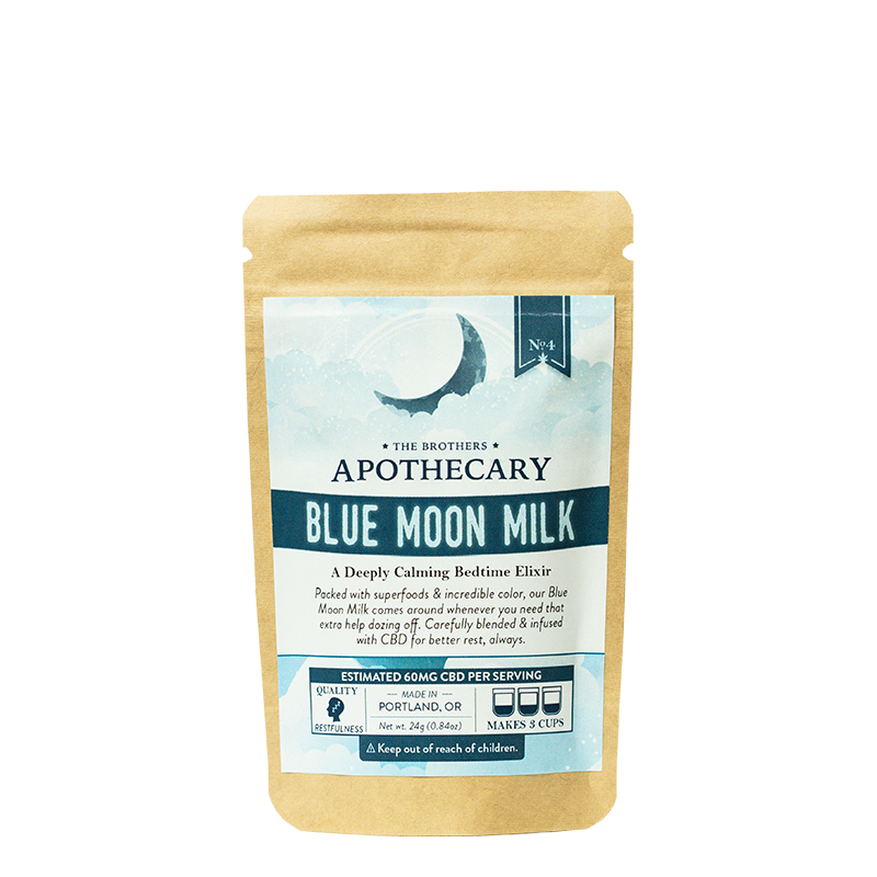 Blue Moon Milk, CBD Latte